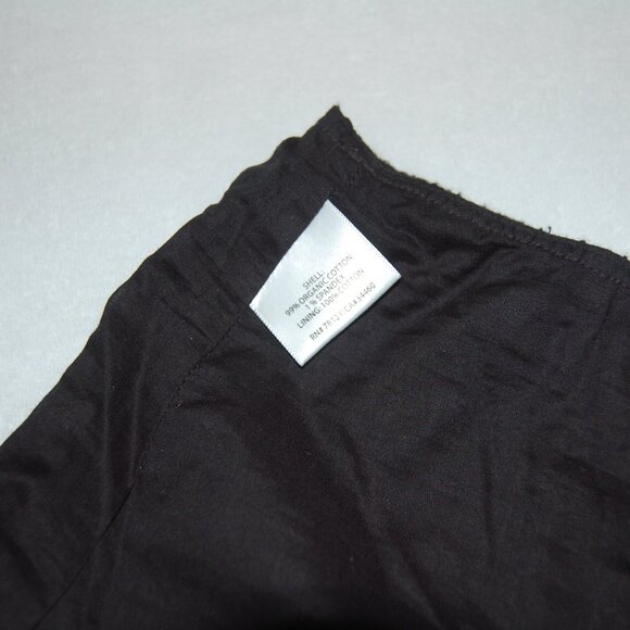 NWT Eileen Fisher Organic Cotton, Textured Peasant Skirt, Black, Petite M - Picture 7 of 10
